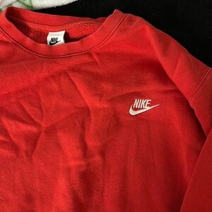 CHAMPION RED CREWNECK